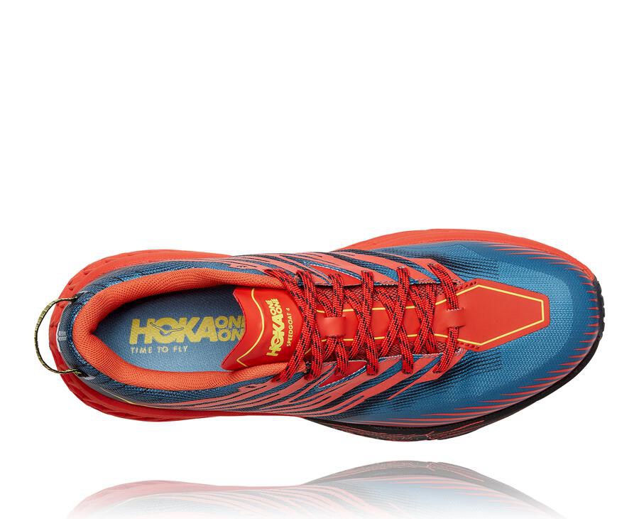 Tenis Hoka One One Trail Hombre Rojos - Speedgoat 4 - LQVW28019